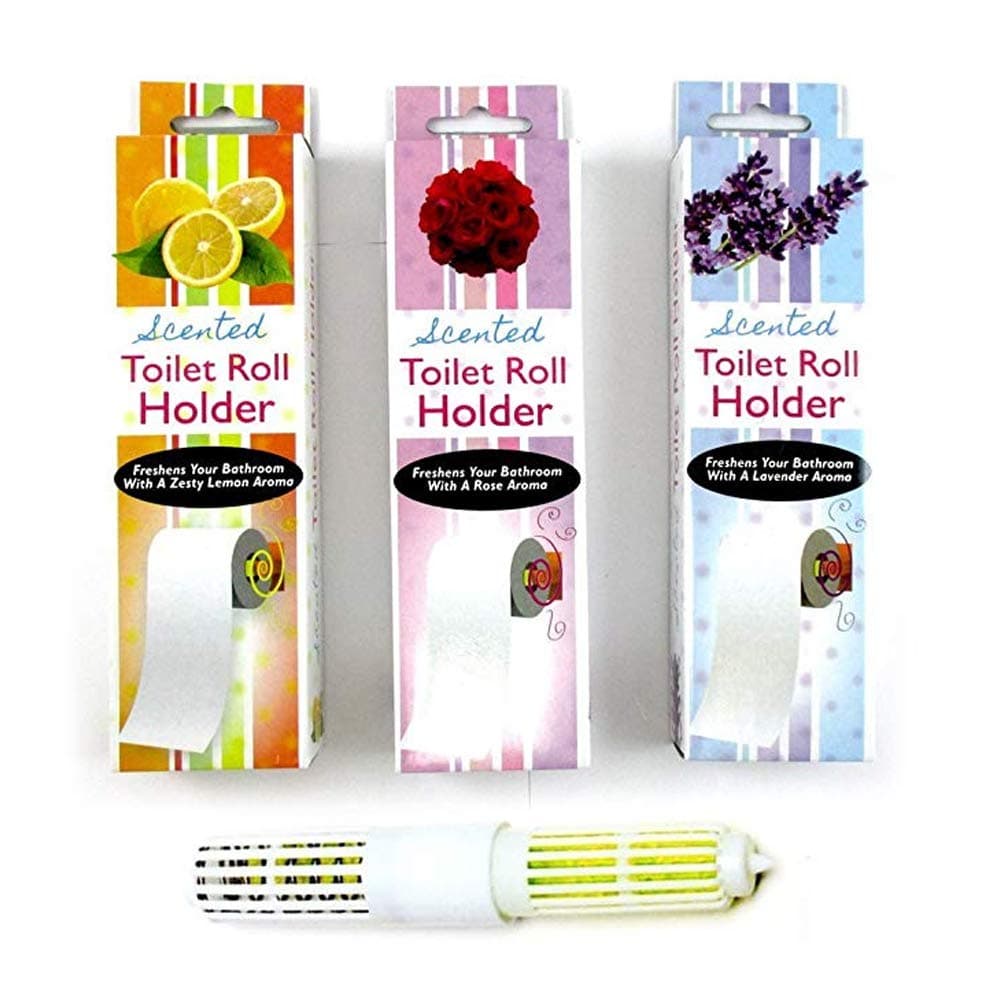 12 Scented Toilet Paper Rollers Plastic Replacement Holder Stretch Spindle