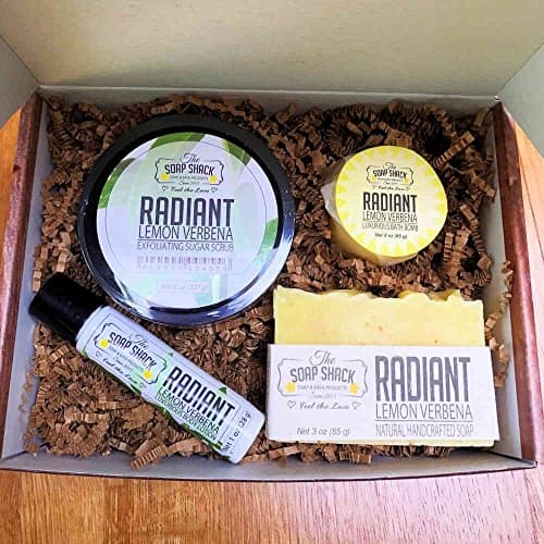 Lemon Verbena Gift set|Handmade Soap|Lotion|Body Scrub|Bath bomb/fizzes-by The Soap Shack