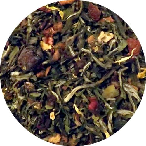 Oregon Summer (White Tea with Peaches, Blueberries, Mint) Tea, Organic & Fair-Trade (Sample Size)