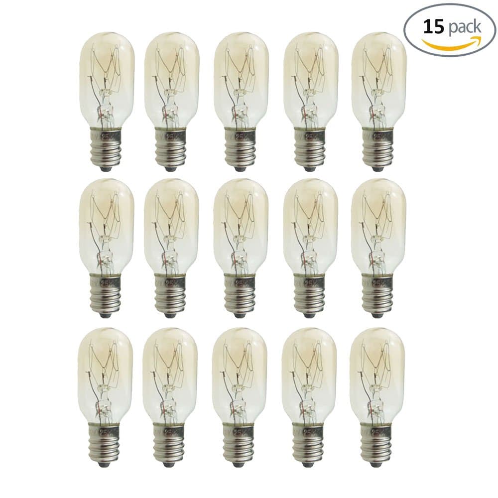 15 Pack-25 Watt Himalayan Salt Lamp Light Incandescent Bulbs E12 Socket …