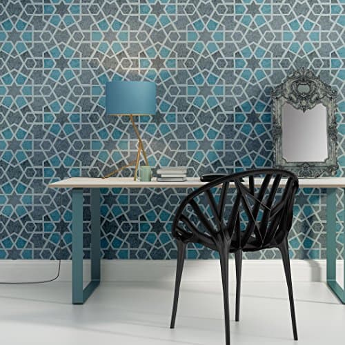 J BOUTIQUE STENCILS Geometric Wall Stencil Paige for DIY project Home Decor Wallpaper Look