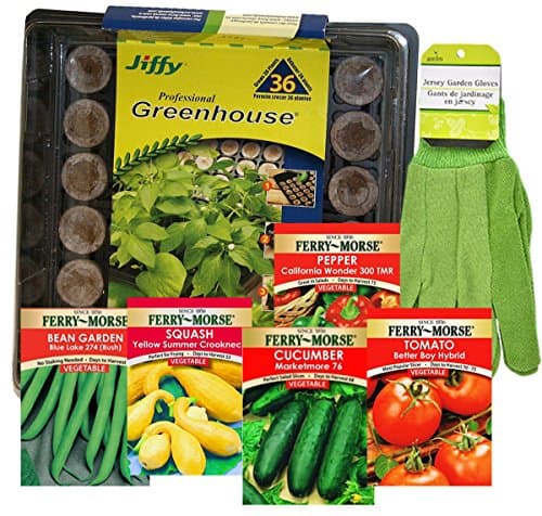 Jiffy Greenhouse Vegetable Seed Starting Kit, 7 Items