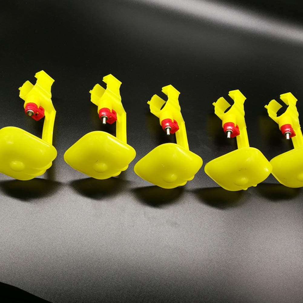 Leoie 20Pcs Automatic Ball Valve Type Waterer Drinking Cups for Chicken Duck