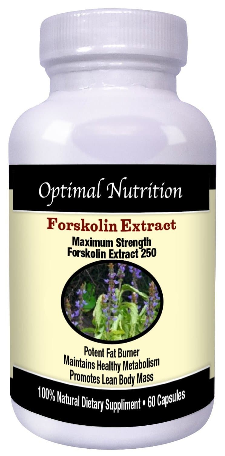 Forskolin Extract 250 mg Per Capsule Maximum Strength Standardized to 20%- 100% Highest Quality Coleus Forskohlii Extract Premium Potency & Quality For Men and Women