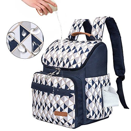 LUKATU Diaper Bag Backpack, Organizer Baby Back Pack with Stroller Straps, Changing Pad &amp; Insulated Pockets, Multi-Function Waterproof Anti-theft Travel Bags for Boys / Girls Care