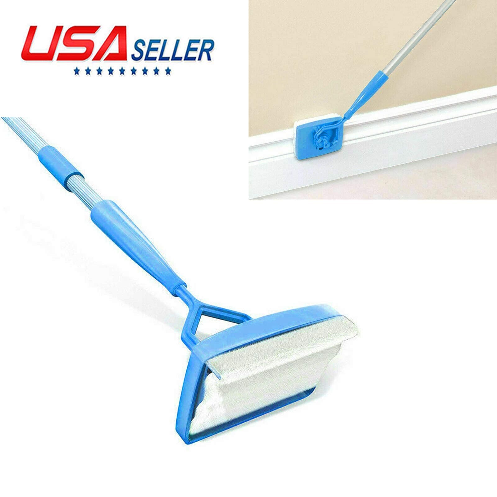 US Seller Baseboard Buddy Cleaner Mop Extendable Microfiber Dust Room Cleaning
