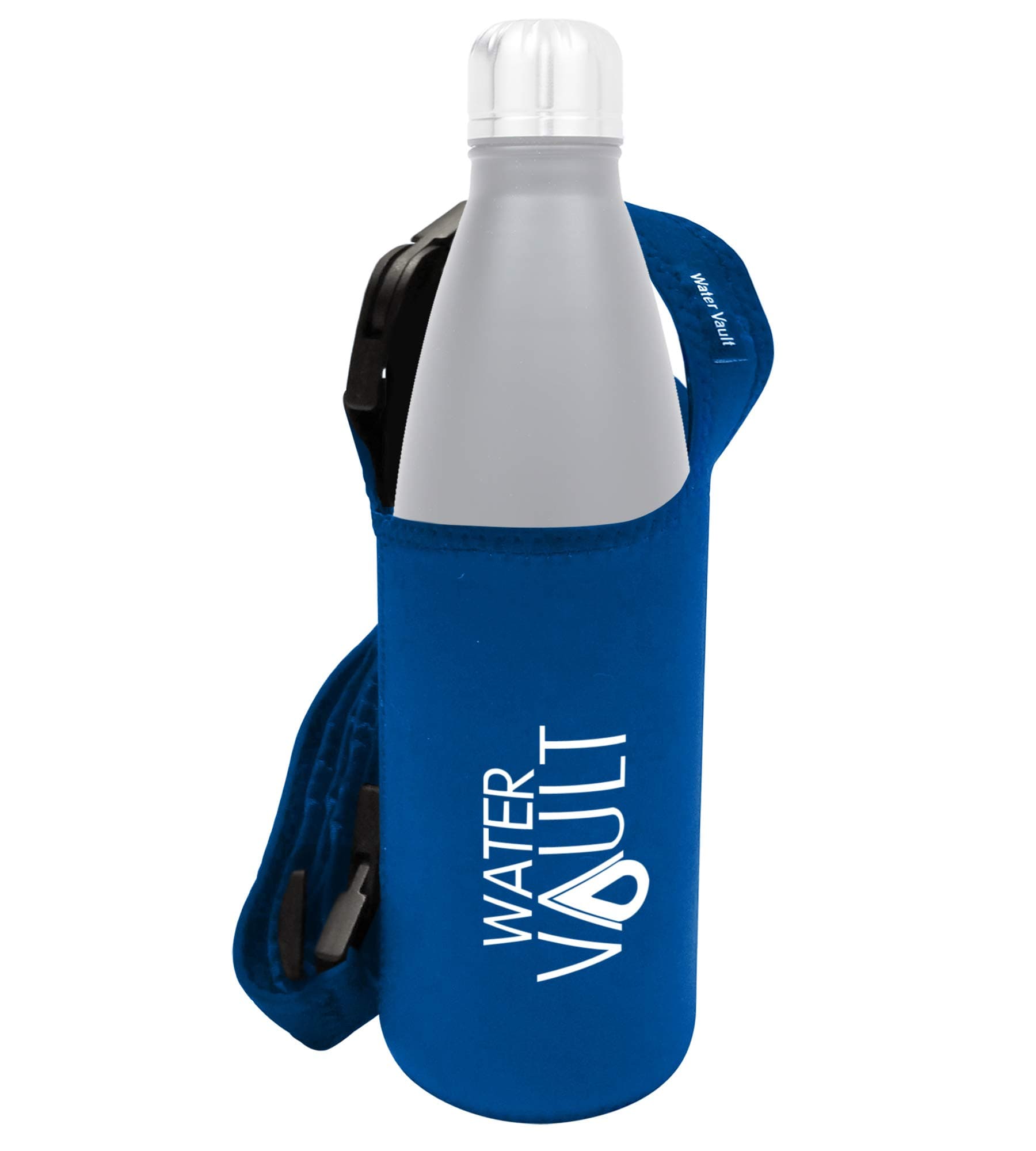 WaterVault Neoprene Bottle Sling, Water Bottle Holder with Adjustable Strap, Available in 2 Sizes: Regular & XL
