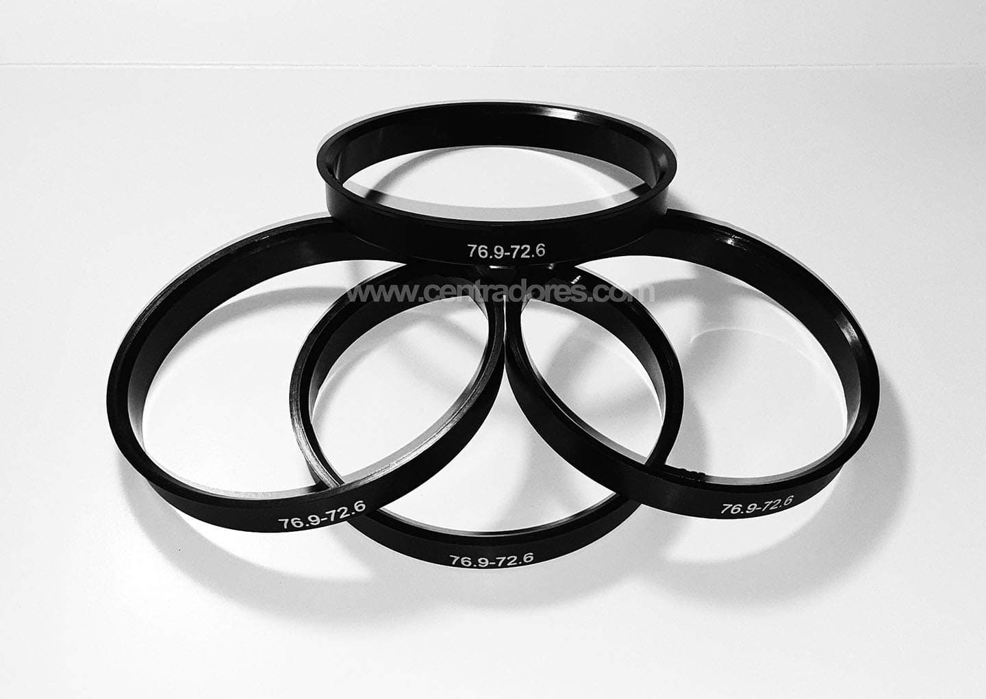 Centradores 4 Wheel 76.9 – 72.6 Hoops For Aluminium Wheels Brock RC Design Keskin TOMASON Motec oxyGIN Replica