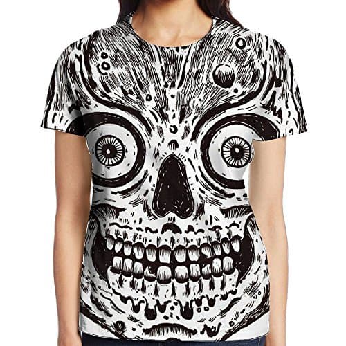 PUG NARAMA Skull Full 3D Sublimation T-Shirt Full 3D For Women Unique 3D Printed Tee Graphic XL