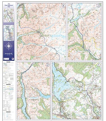 West Highland Way Route Map - Folded - Standard Paper