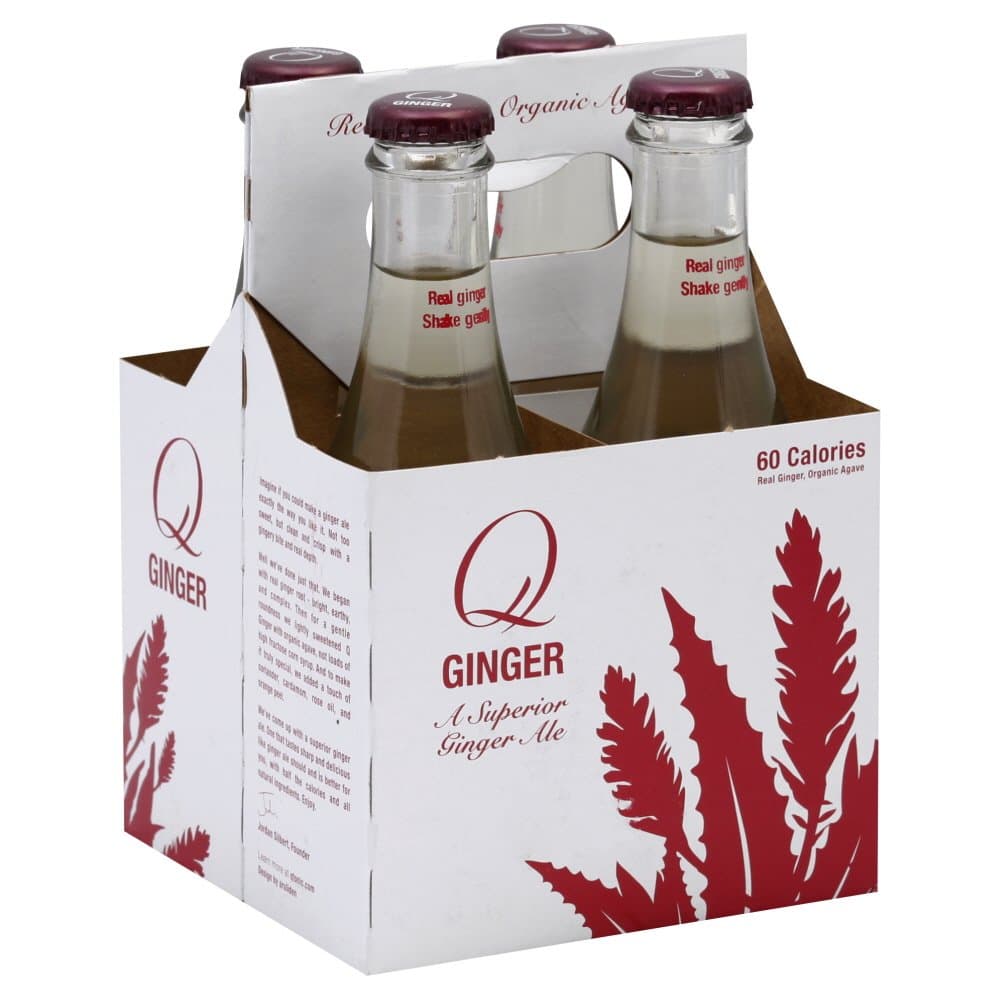 Q Tonic Soda 4pk Ginger Ale & Agave