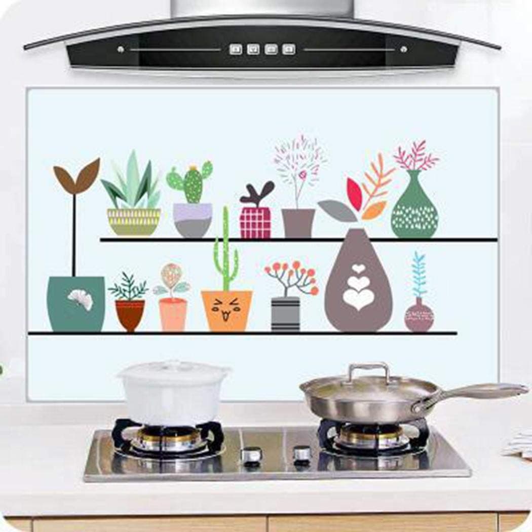 Goodfans 90 x 60 cm Home Kitchen Dining Room Waterproof Oil Proof Animal Wall Decal Sticker Wall Stickers