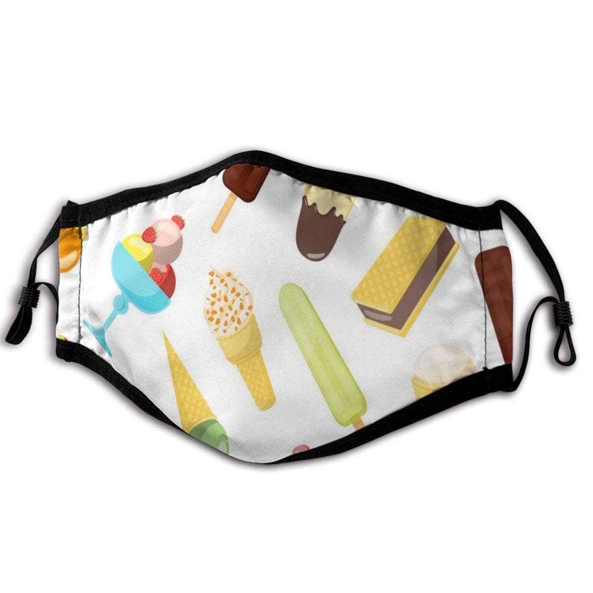 Mouth Co-vers Ouija Board Black Large Dust Face C-Over Windproof Face Shield Adjustable Ear Loop Mouth Cov-er for Adults