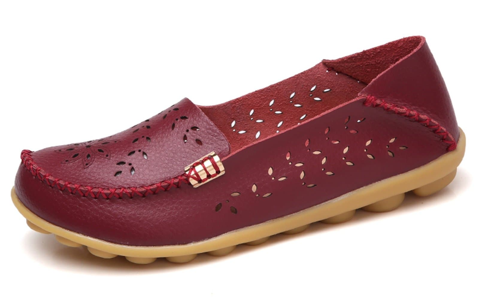 Women's Natural Breathable Walking Flat Loafer