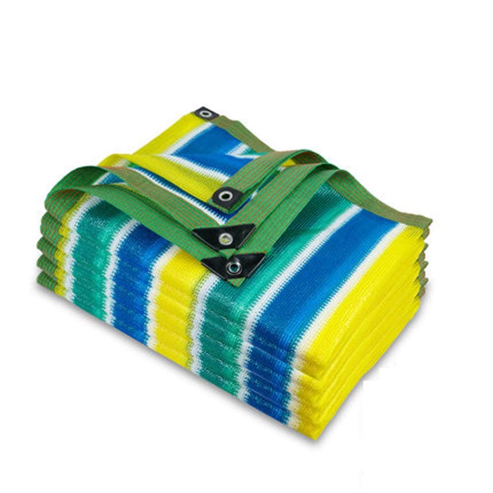 JIAOJIAO Shade Cloth Netting Plants Net with Grommets 80% Shading Rate Blue for Pet Plant Cover Greenhouse Barn Kennel Pool Pergola Or Swimming Pool,Anti UV,3x5m(10 * 16ft)