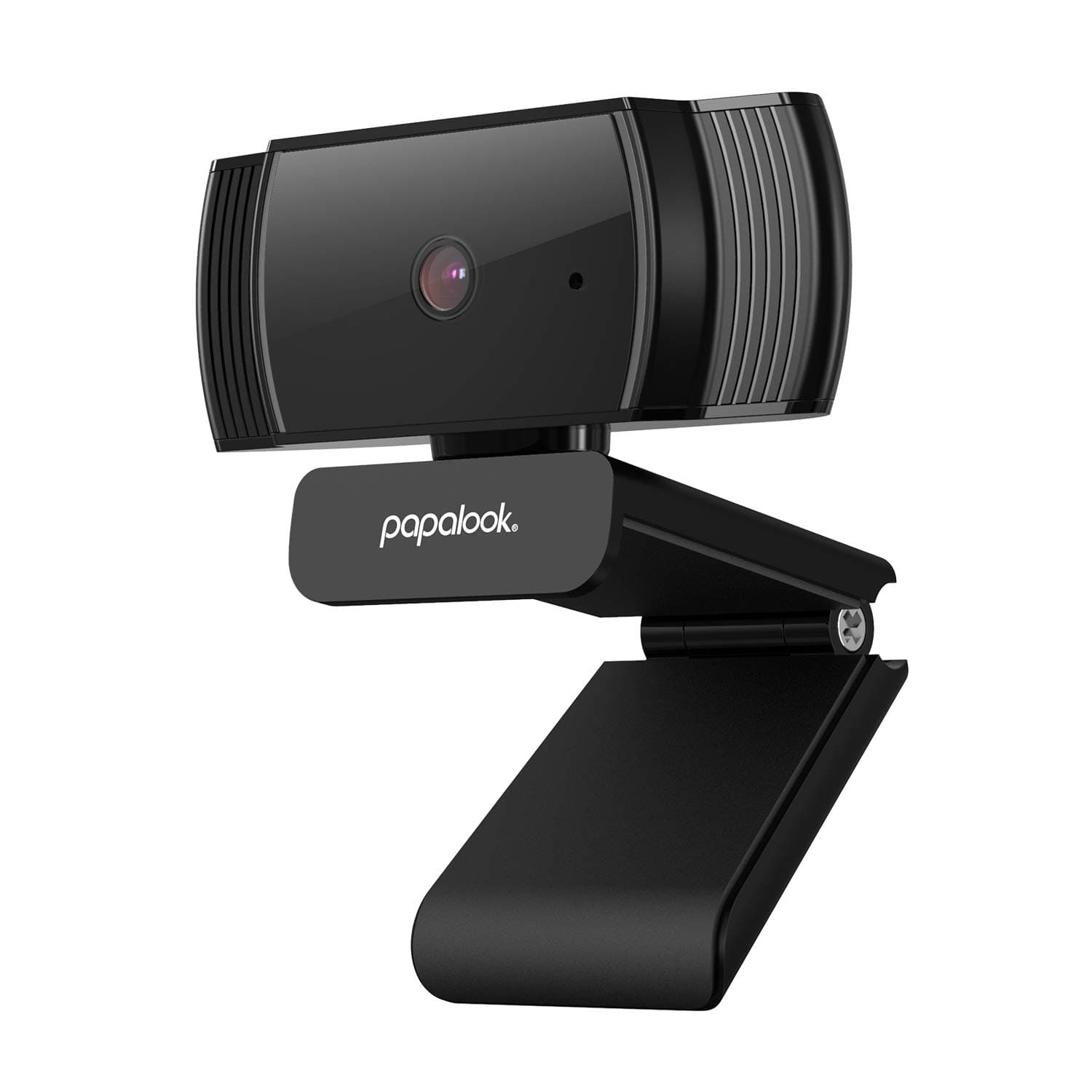 PAPALOOK HD 1080P Webcam AF925 with Auto Focus, Fold-and-Go Design, 360-Degree Swivel, Noise Reduction Microphone, USB Computer Laptop Camera - Black