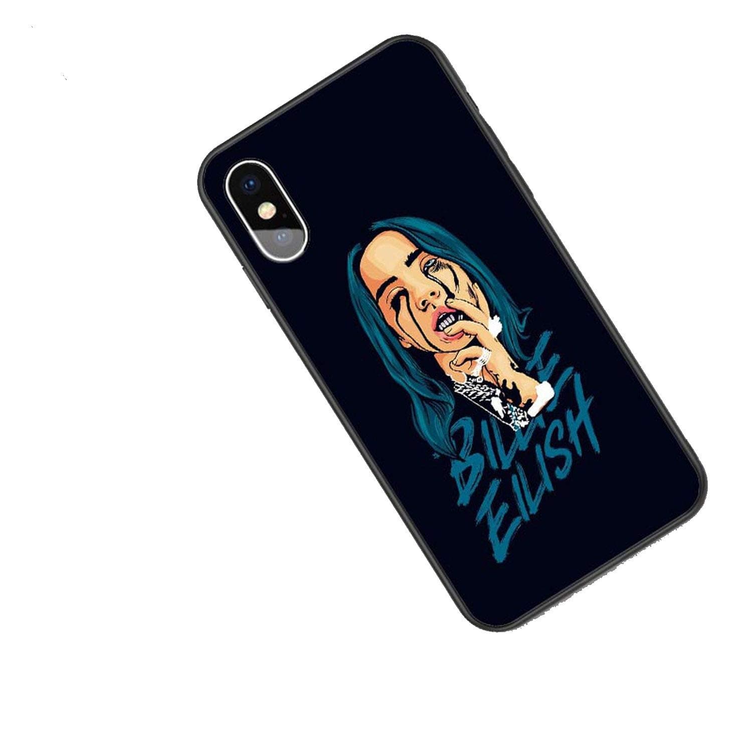 Billie eilish Silicone Phone Case for iPhone X 6 6sPlus 7 8 Plus XS MAX XR Back Cover,TPU11,for iPhone Xs