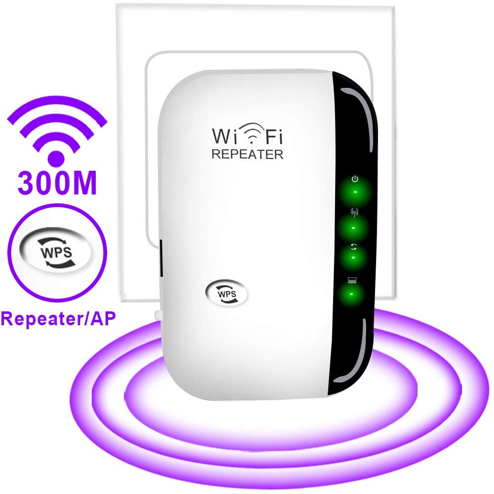 USBNOVEL WiFi Expander Booster - Mini WiFi Range Extender，Wifi Wireless Repeater N300 for range extender broadband Wi-Fi booster/expander/repeater access point with 2.4GHz Fast Ethernet port