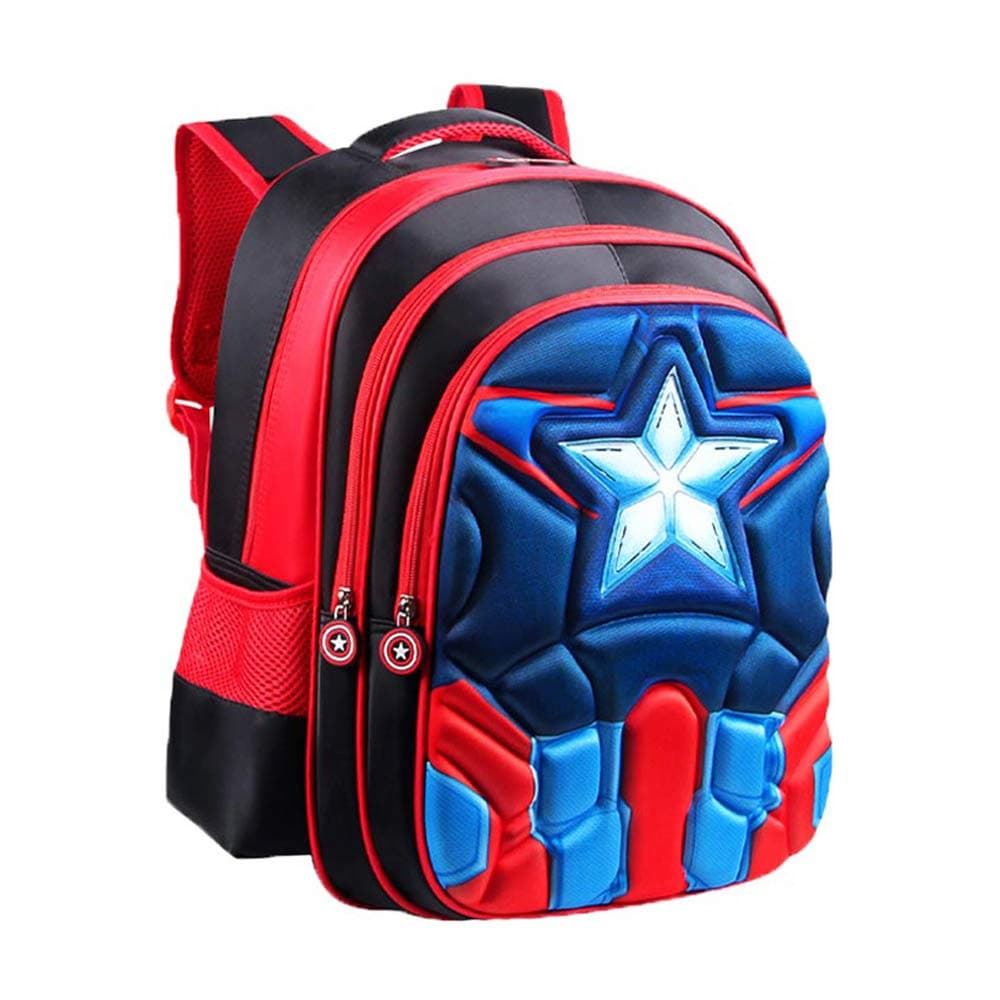 School Backpack Kids Schoolbag Student Bookbag with 3D Anime Super Hero Design
