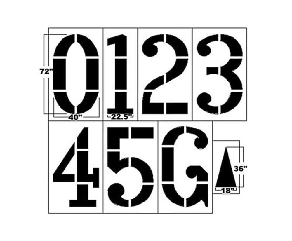 6` Football Field Stencil Kit - 1/16"