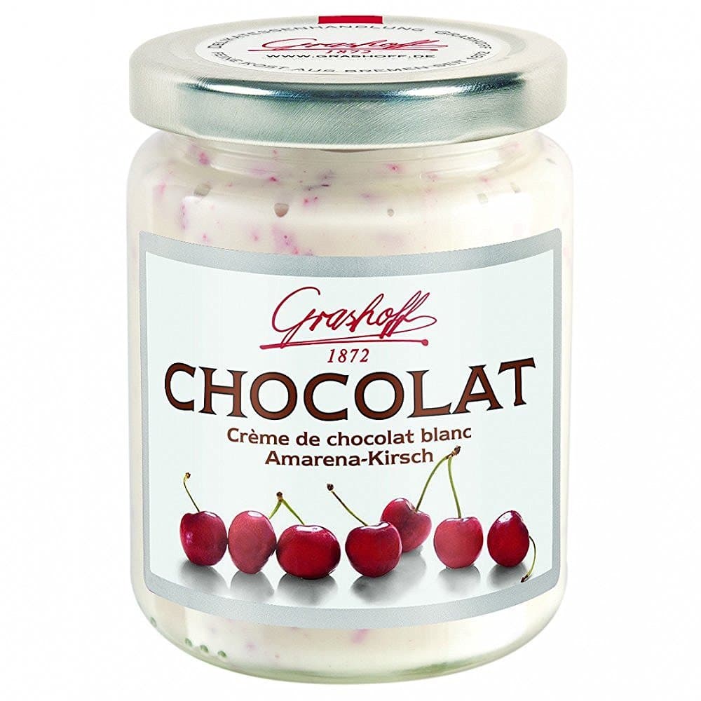 Grashoff Chocolat Blanc Amarena cherry 250g