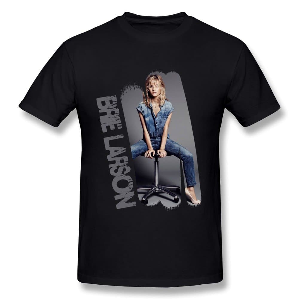 Cherish Men's Brie Larson Poster Tee New Style Black