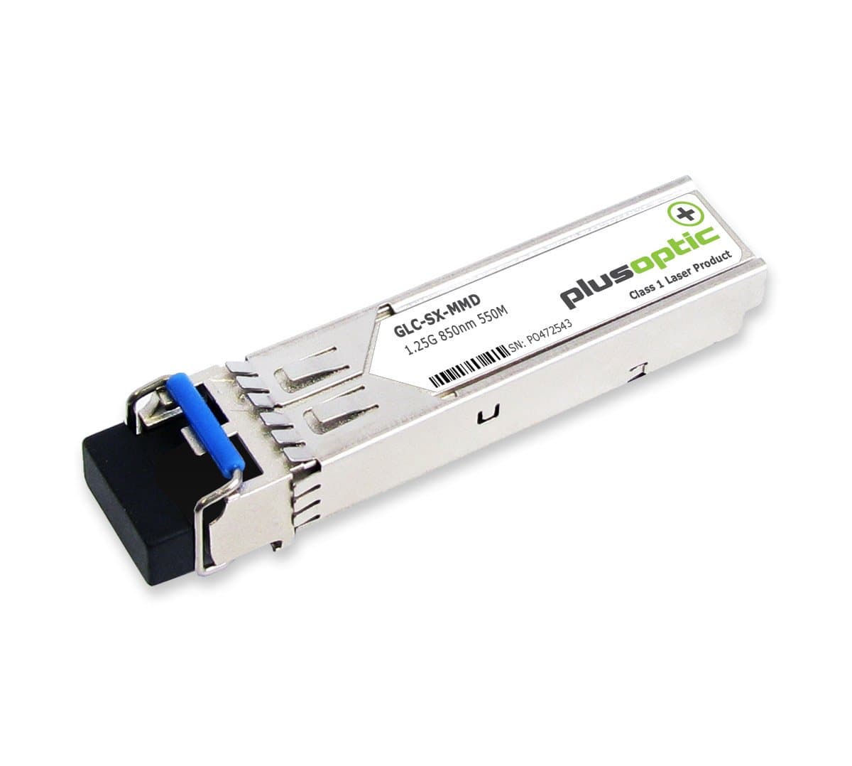 PlusopticSFP-1G-SX-CIS Cisco Compatible 1.25 Gbps 850 nm 550 m Range SFP Transceiver Module with DDMI
