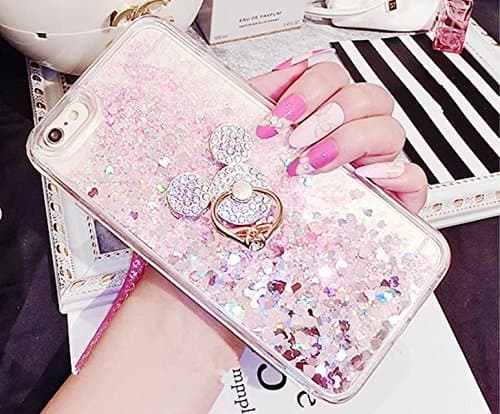 Galaxy Note 5 Phone Case,Luxury Shiny Bling Glitter Moving Liquid Quicksand Dynamic Sparkle Diamond Ring Kickstand Soft TPU Cover For Samsung Galaxy Note 5,NO2