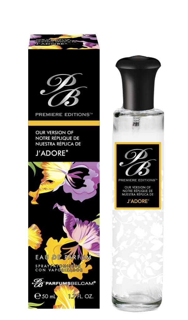 PB ParfumsBelcam Premiere Editions Version Eau De Parfum Spray for Women, J'adore, 1.7 Fluid Ounce