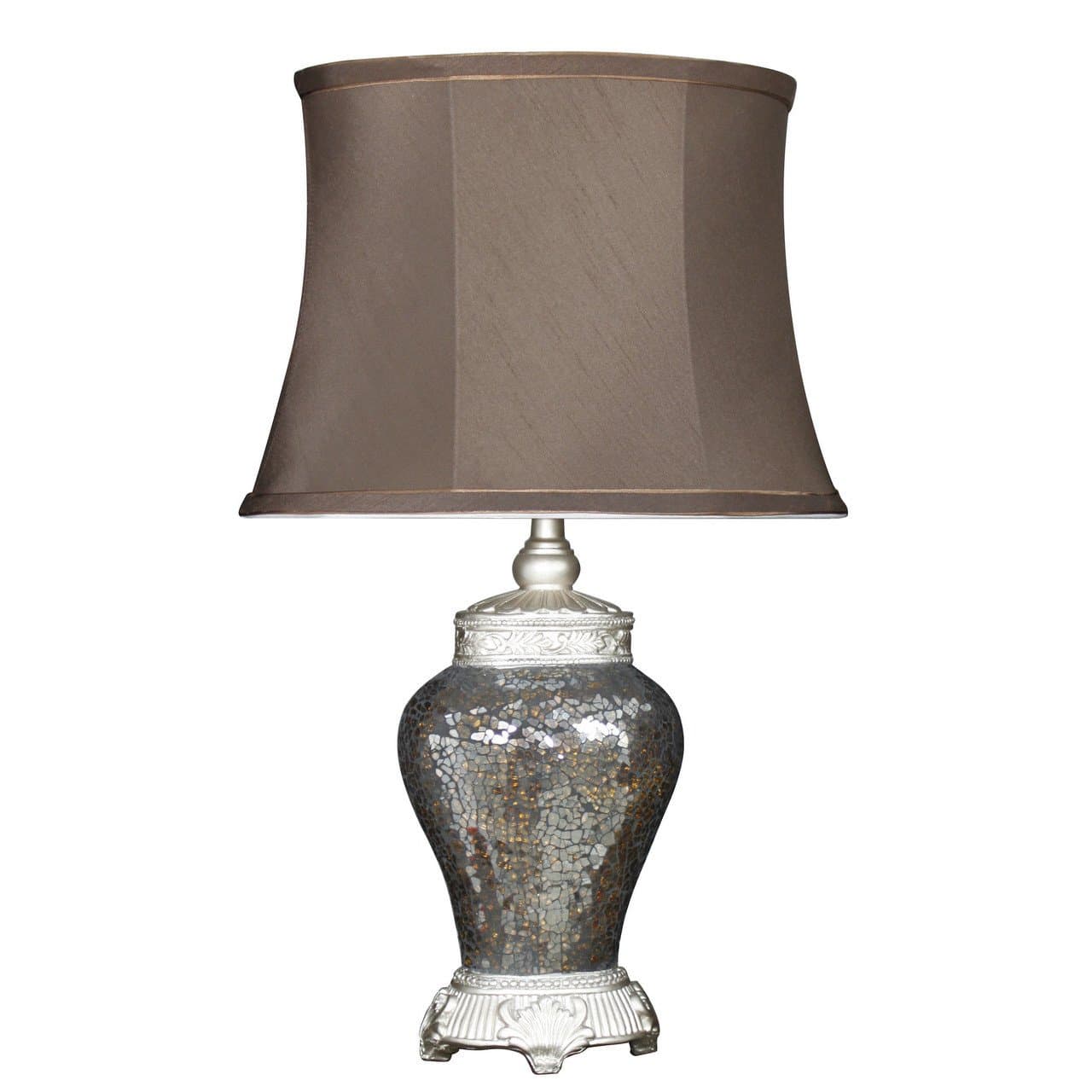Regency Table Lamp Finish: Bronze, Shade Colour: Chocolate
