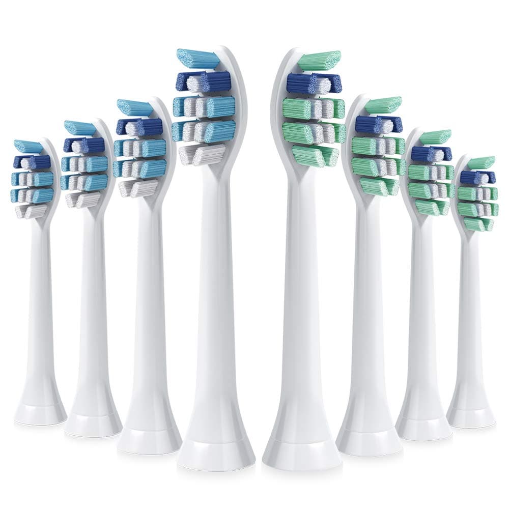 ITECHNIK 8Pack Replacement Toothbrush Heads, Compatible with Phillips Sonicare Electric Toothbrushes (8pcs)