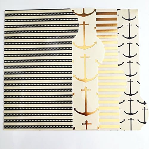 Personal Filofax Planner Dividers - Navy Nautical Bright!