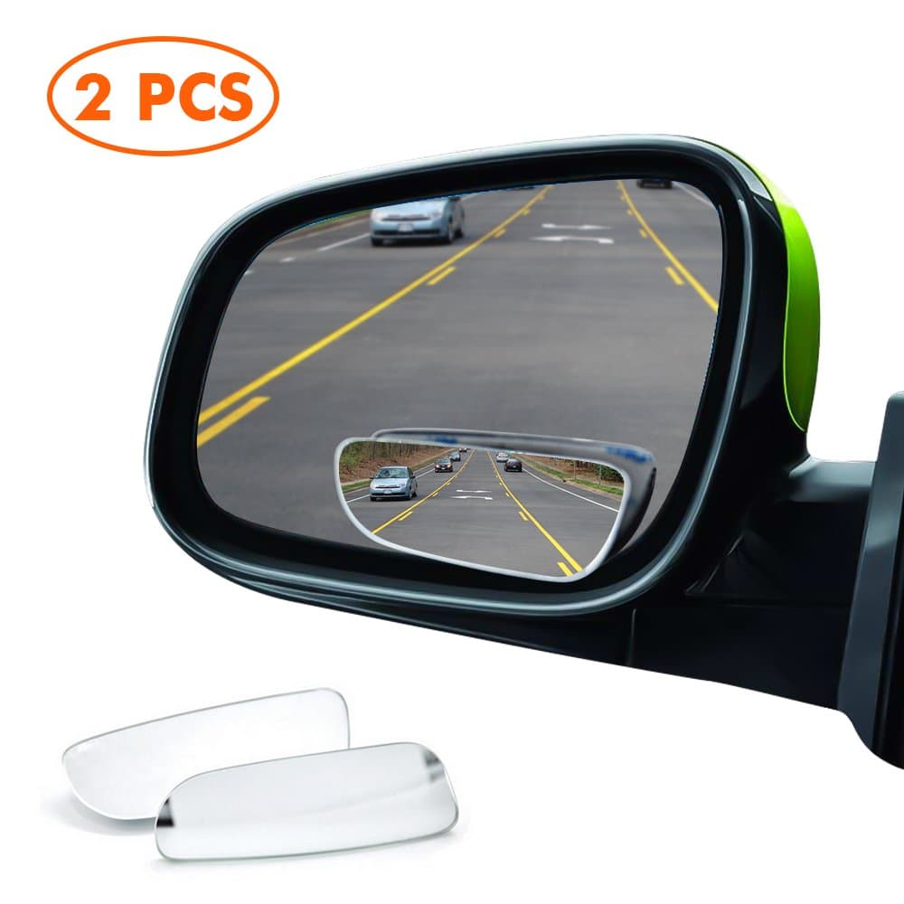 MYSBIKER Blind Spot Mirrors,Car Mirror Side View Blind Spot,Wide Angle Car Wing Mirror Blind Spot Stick On Side Mirror,Suitable for All Car SUV Trucks Honda Civic (2 Pack)