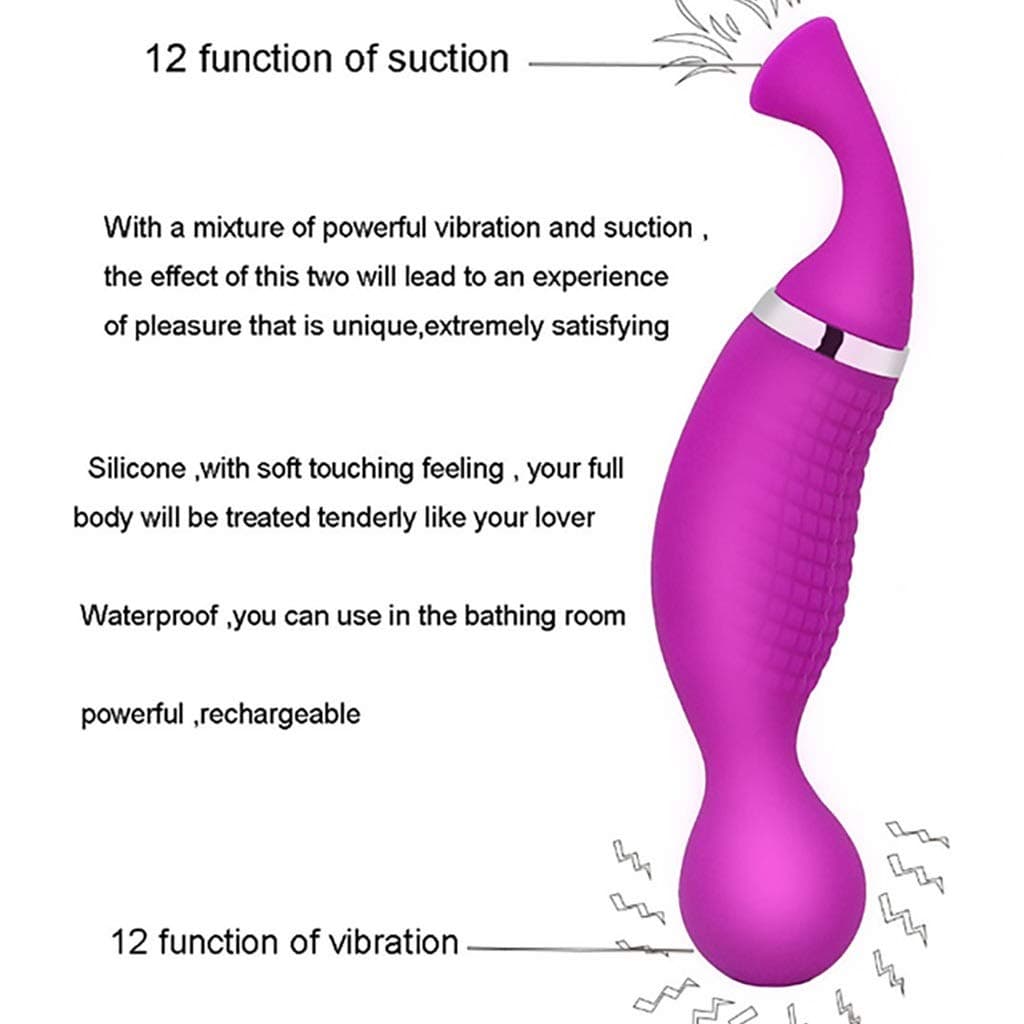 LTY Women's Multi-Frequency Silicone Waterproof Mute Sucking Vib/rator with Soft Touching Feeling T-Shirt