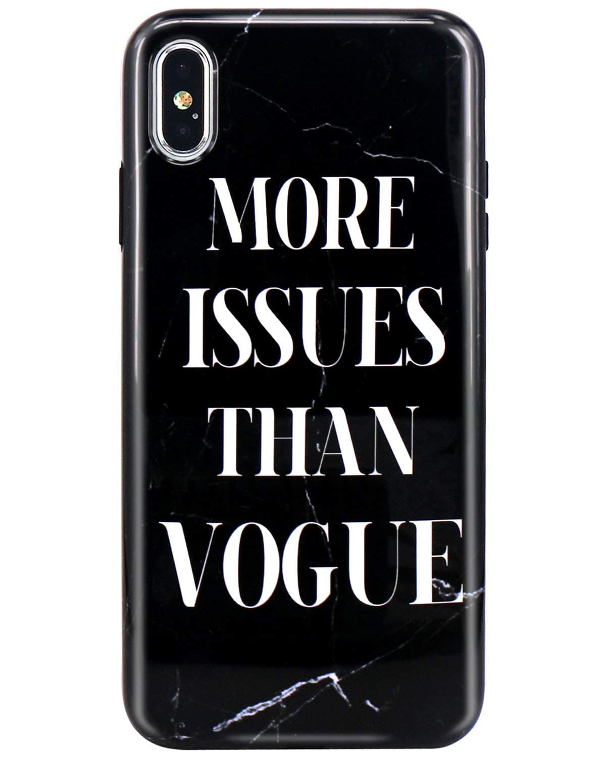 JIAXIUFEN Compatible with iPhone Xs Max Case Black Marble Issue Vogue Design Slim Shockproof Flexible Bumper TPU Soft Case Rubber Silicone Cover Phone Case