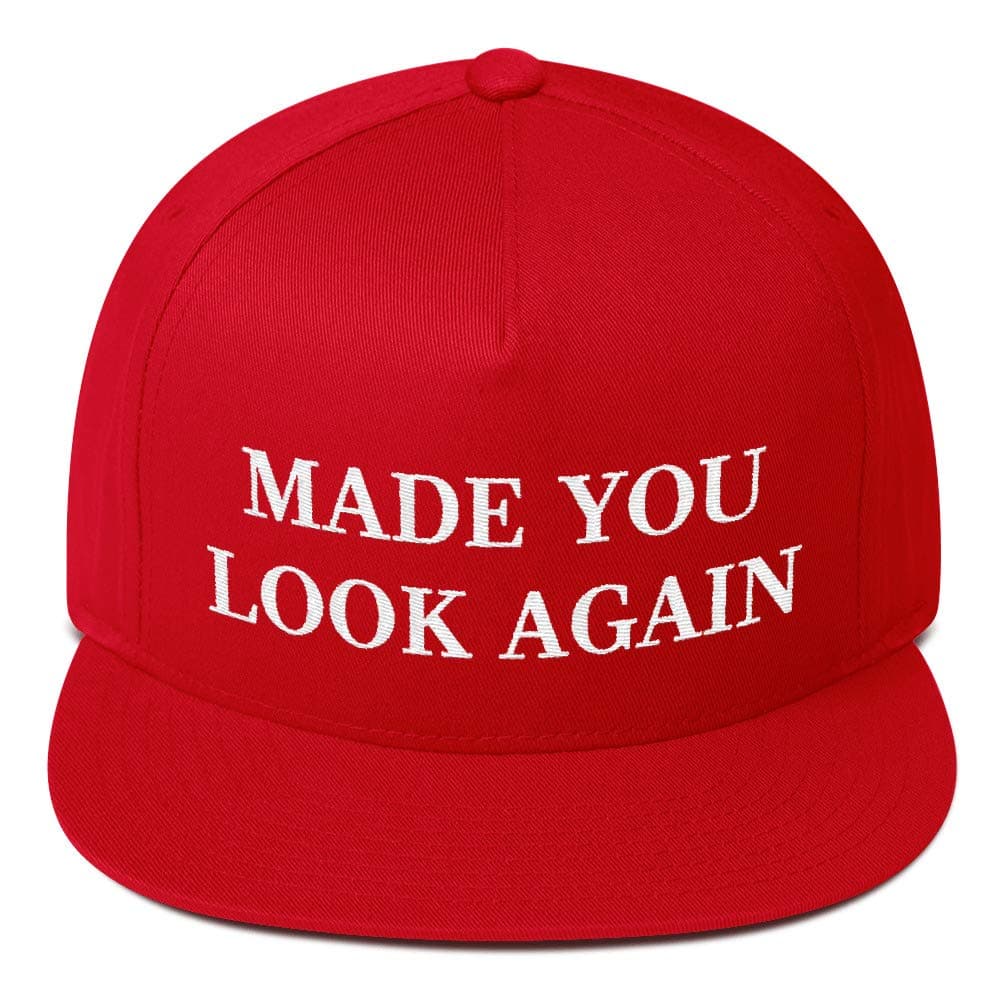 Made You Look Again Hat (Embroidered Snapback Cap) MAGA Parody