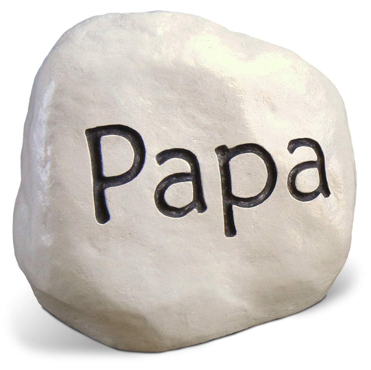 Rocks Only - Papa - Engraved in a Heavy Little Rock