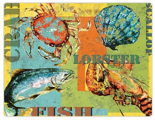 Conimar 11-1/2-Inch by 15-Inch Flexible Cutting Mats, Seabounty Design 75222, Set of 2