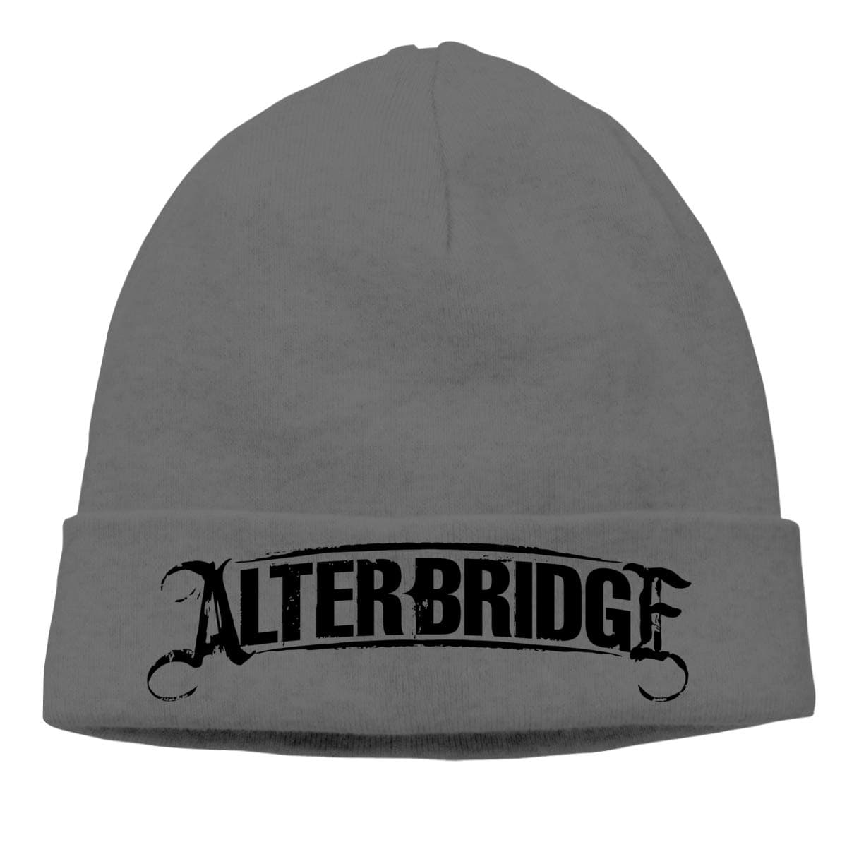 VAbBUQBWUQ Alter Bridge Logo Cable Knit Skull Caps Thick Soft & Warm Winter Beanie Hats for Women & Men Cotton Hat Unisex Cap