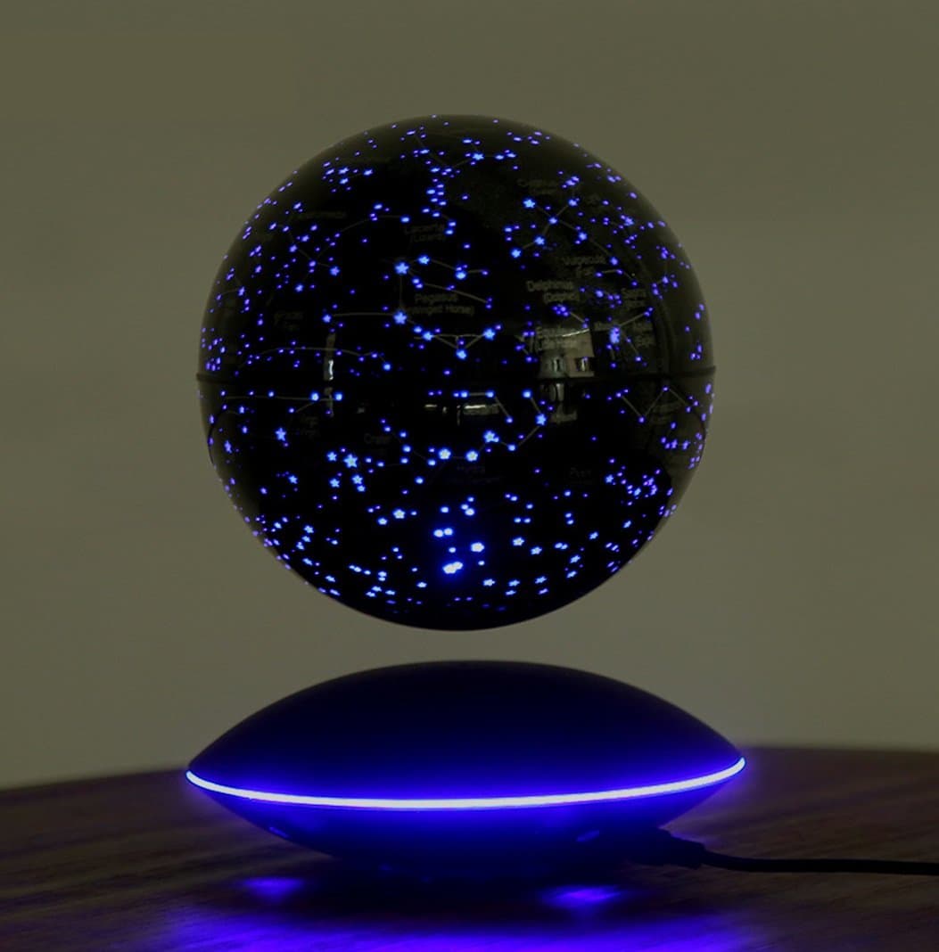 CELO Upscale Decoration gift Magnetic Levitation Floating Globe 6 inches World Map intelligent Colorful LED Light