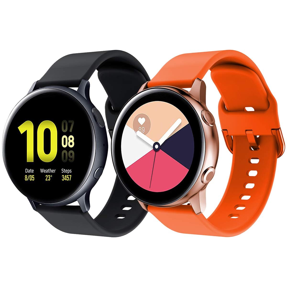 Yayuu Compatible Samsung Galaxy Watch Active/Active2 40mm/44mm Band Strap 20mm Silicone Wristband for Galaxy Watch Active/Galaxy Active 2/Galaxy Watch 42mm/Gear S2 Classic/Gear Sport Smart Watch