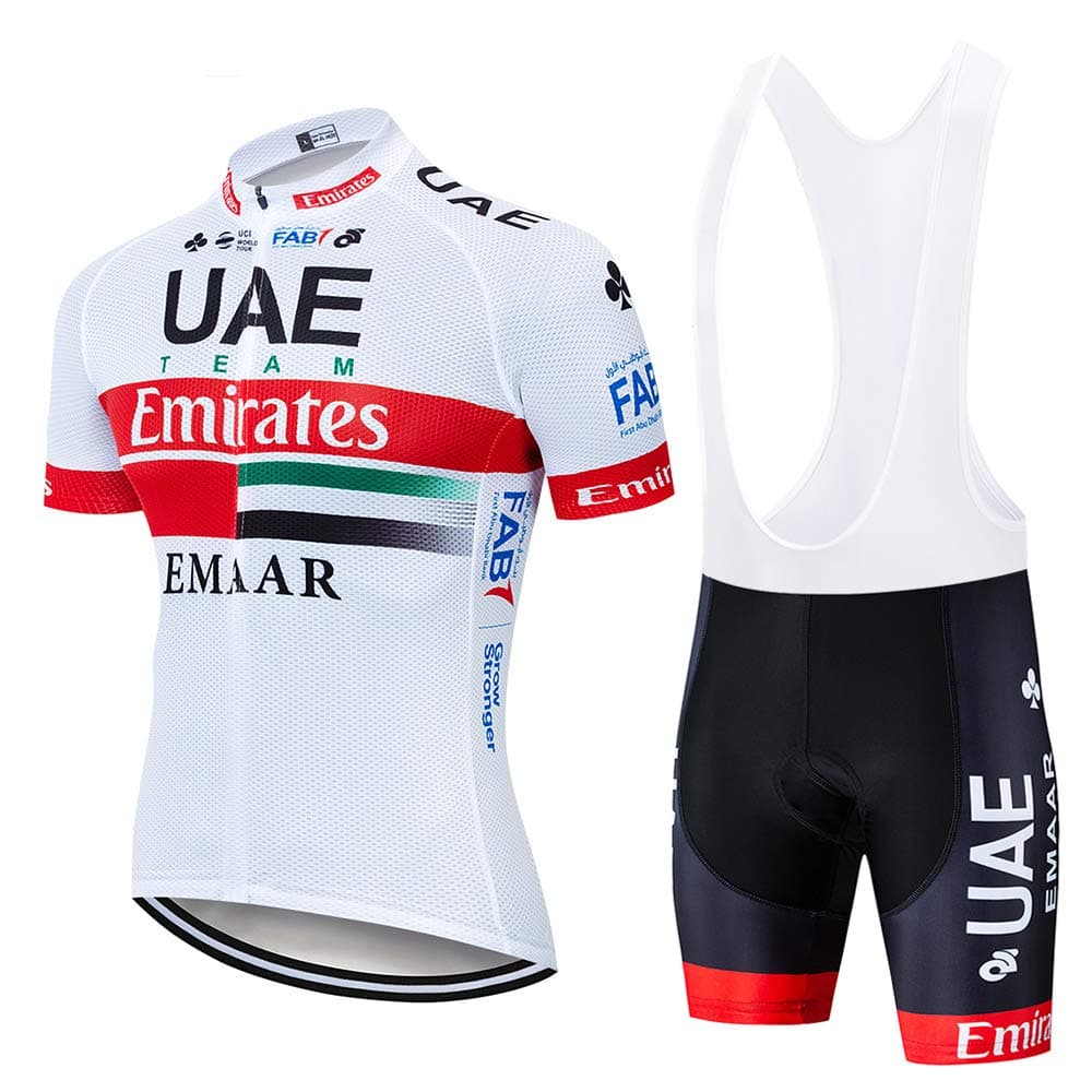 CHHBS Breathable Summer Cycling Jersey Set Men’s Quick Drying MTB Short Sleeve Padded Cycling Suit