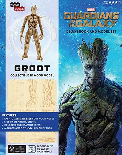 IncrediBuilds: Marvel: Groot: Guardians of the Galaxy Deluxe Book and Model Set: A Guide to the Cosmic Adventurers