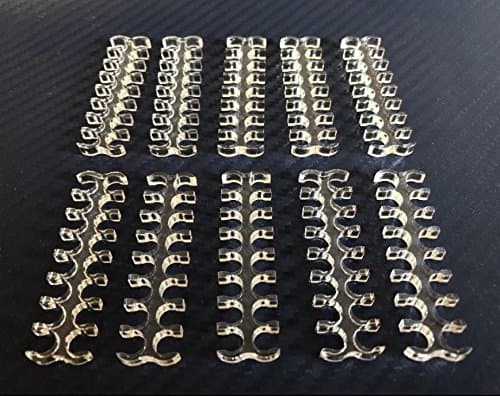 10 x 16 Slot Cable Comb Clips Organizer For CAT5 5mm Ethernet Networking RJ45 Cables