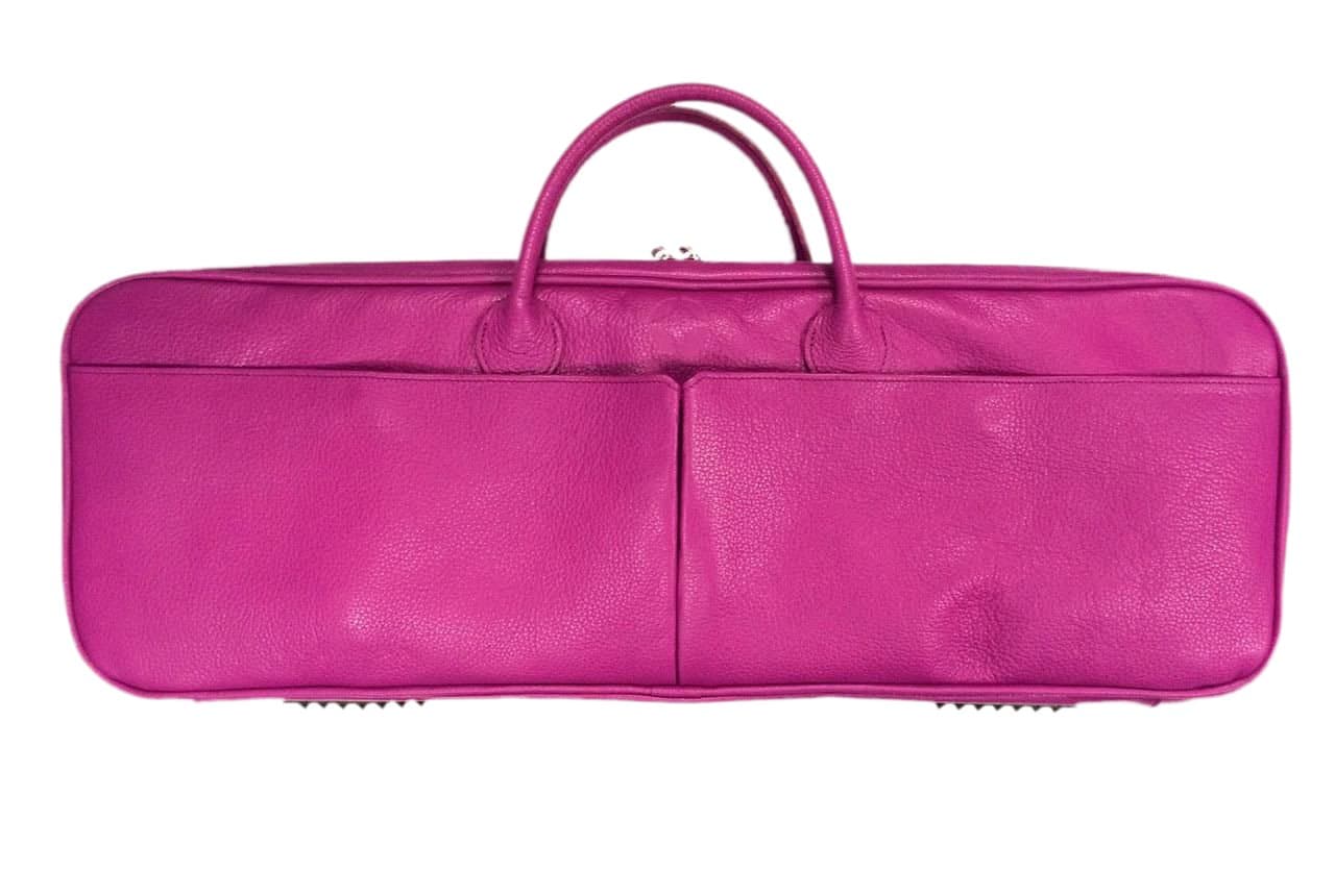 Vulsini LUX Dual Purpose Heating Bag with 12 Bamboo Sticks Beauty Case, 61 cm, Cerise