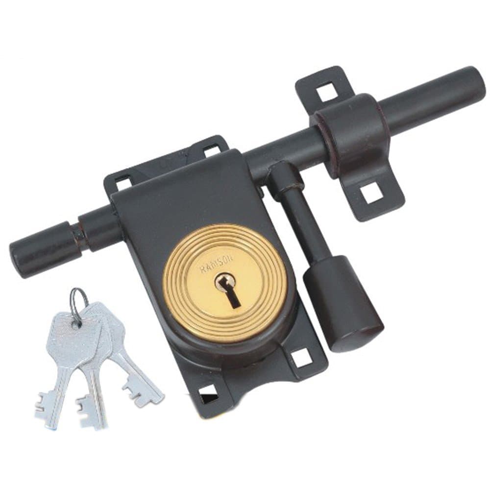 Ramson Aldrop Lock L Type Black Colour (9 Inch)