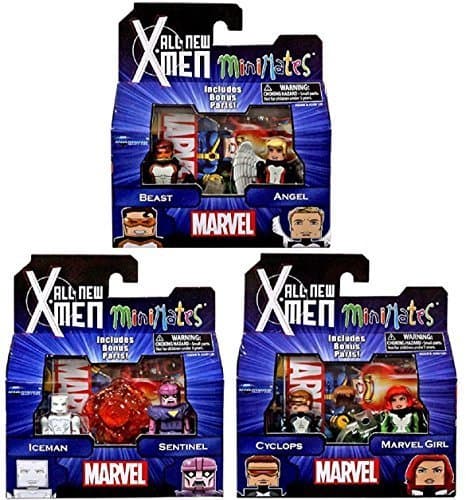 Marvel Minimates All New X-men Series 59 Complete Set of 3 Mini Figure 2-packs