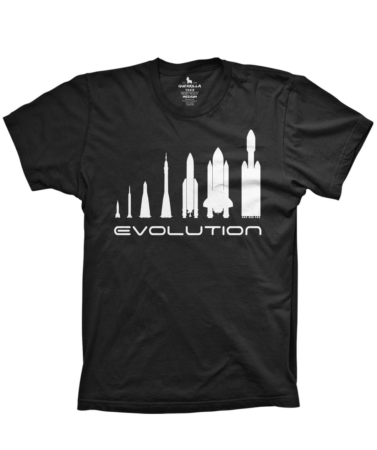 Evolution of Rockets Funny Space Mars Tshirts Falcon Shirts