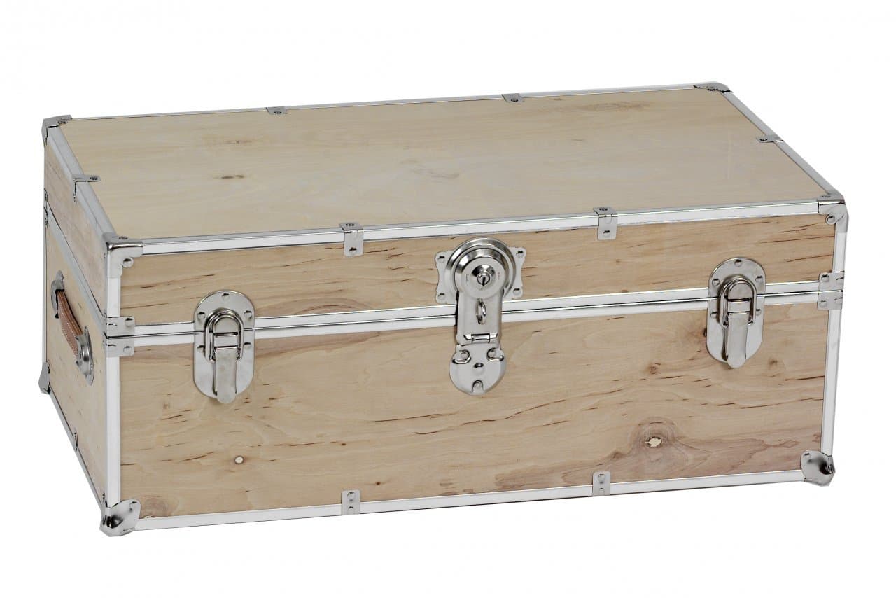 Stanley Case Works SCNT2 Medium Natural Trunk, 30" L x 16" W x 16" H