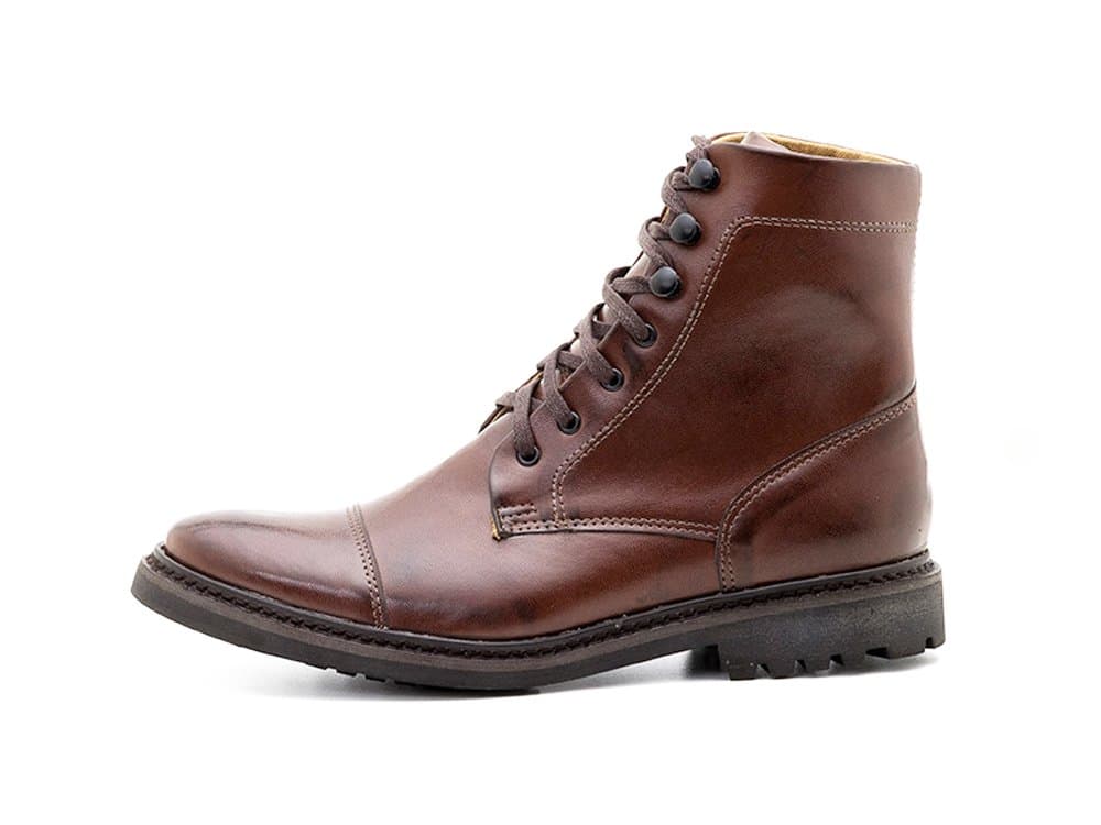 Ahimsa Men's Vegan Work Boot in Brown